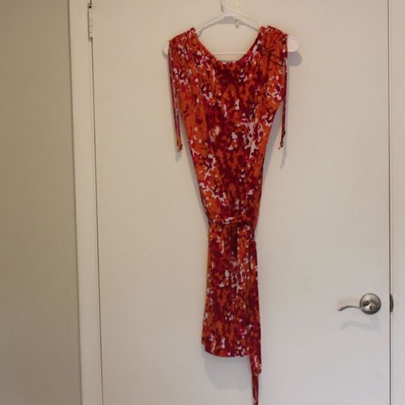 MICHAEL KORS Floral Mini Dress Women Size Medium - Picture 6 of 9